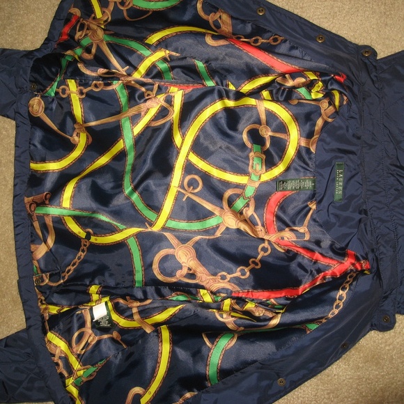 Lauren Ralph Lauren Blue Quilted Snap Front Jacket - Picture 7 of 8